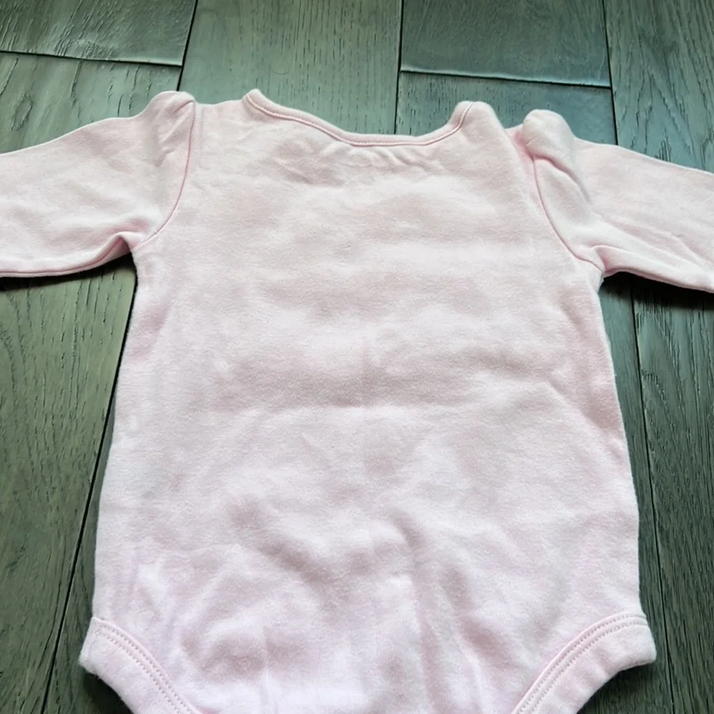 Infant long sleeve ruffle top onesie, with tutu leggings